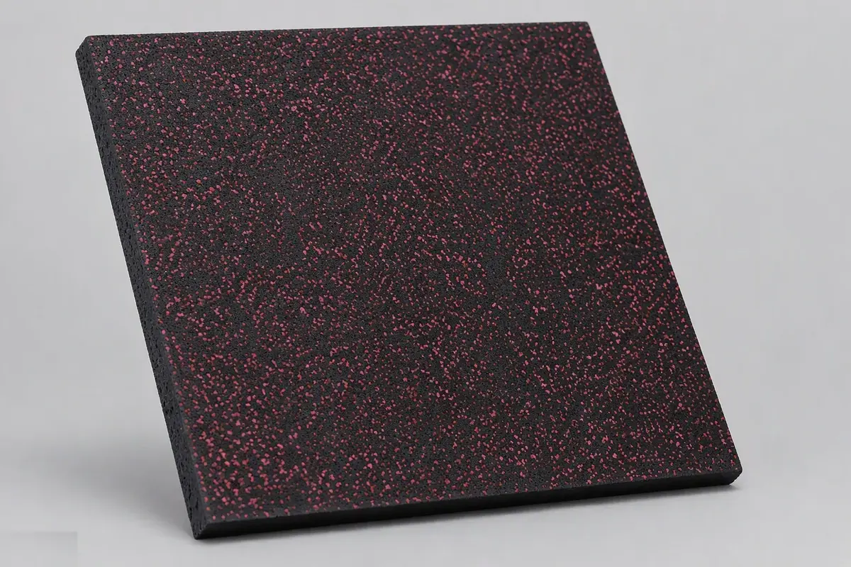 Bonded-Top Rubber Floor Tiles