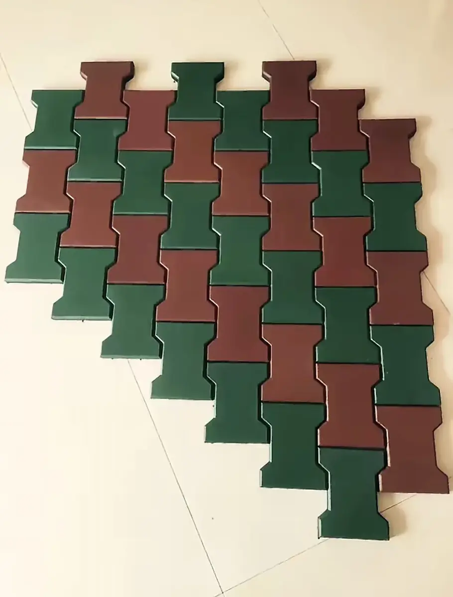 Granular Rubber Floor Tiles